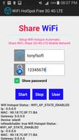 WiFi Hotspot-Share Wifi-3G/4G Ekran Görüntüsü 1