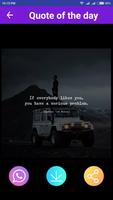 Quote of the day Plakat