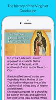 Virgen de Guadalupe. Imágenes, oraciones, historia ภาพหน้าจอ 1