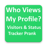 Who view my profile & status prank for whatsapp icon