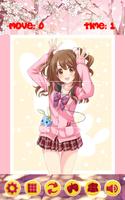 Poster Anime Girl Puzzle Xep Hinh