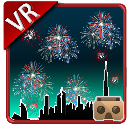 VR Fireworks Cardboard Live 3D