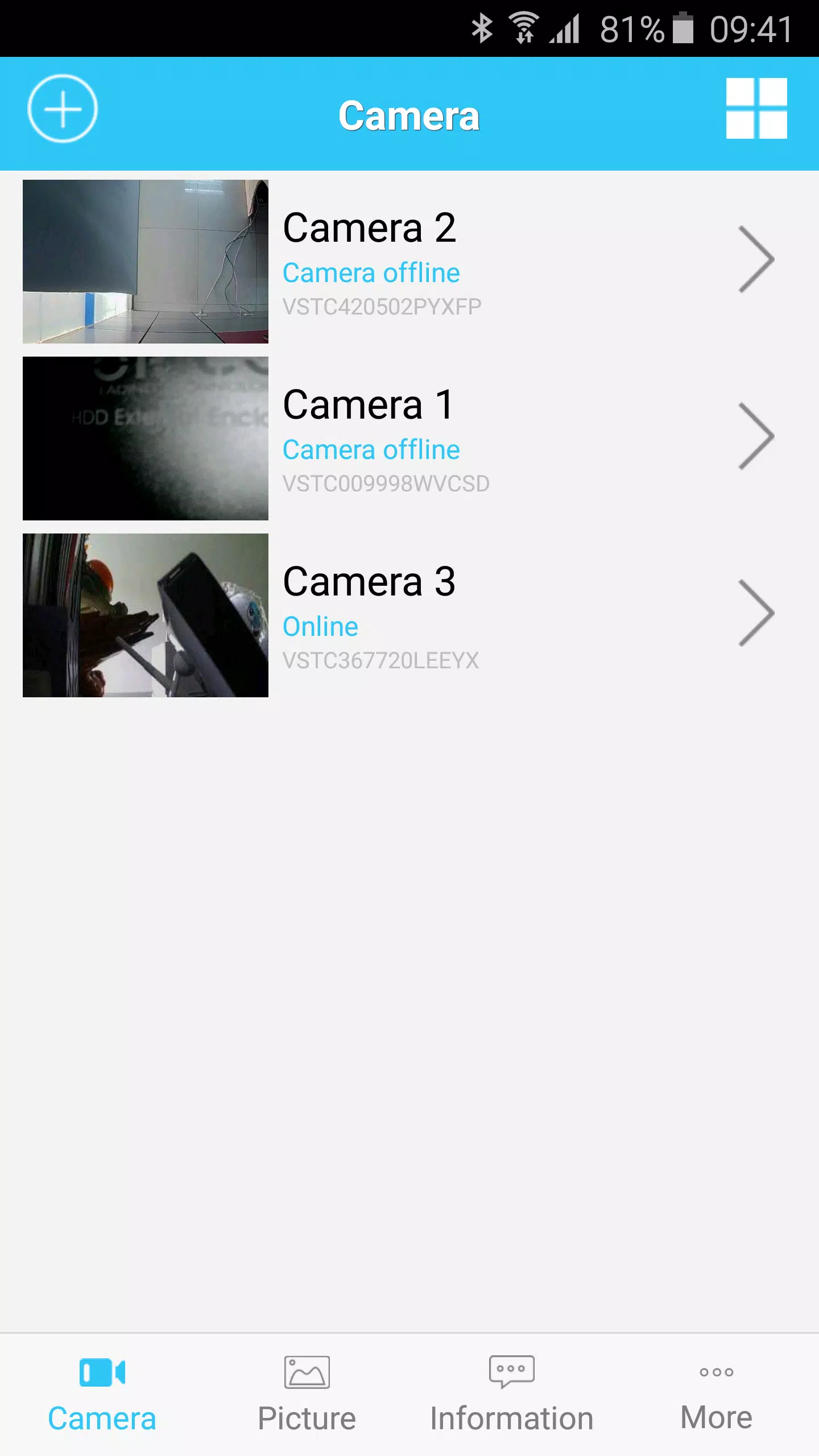 Camera offline