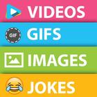 Funny Videos GIF's Images Jokes Fun In 1 icône