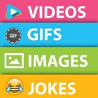 Funny Videos GIF's Images Jokes Fun In 1 أيقونة