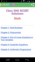 Class 10 Maths Solutions الملصق