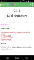 Class 10 Maths Solutions تصوير الشاشة 1