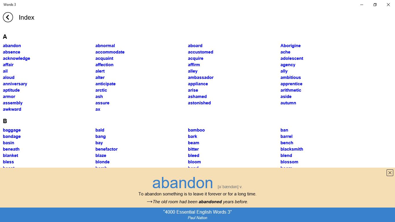 4000 Essential English Words 3 for Android - APK Download