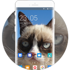 Theme for Xolo Play 8X-1100 Grumpy Cat Wallpaper icône