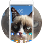 Theme for Xolo Play 8X-1100 Grumpy Cat Wallpaper icono