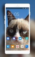 Theme for Xolo Play 8X-1100 Grumpy Cat Wallpaper постер