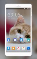 Theme for Xolo Q1200 Cat Wallpaper ポスター