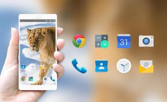 Theme for Xolo Q2500 Lion Wallpaper تصوير الشاشة 3