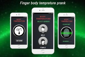Finger Body Temperature Test & Fever Test Prank Affiche