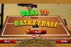 حقيقية 3D لعبة كرة السلة الملصق