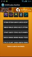 Shift Code Notifier 截图 1