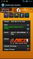 Shift Code Notifier screenshot 2