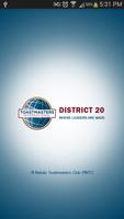 District 20 ToastMasters ポスター