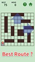 Route 10×10 - puzzle game Affiche