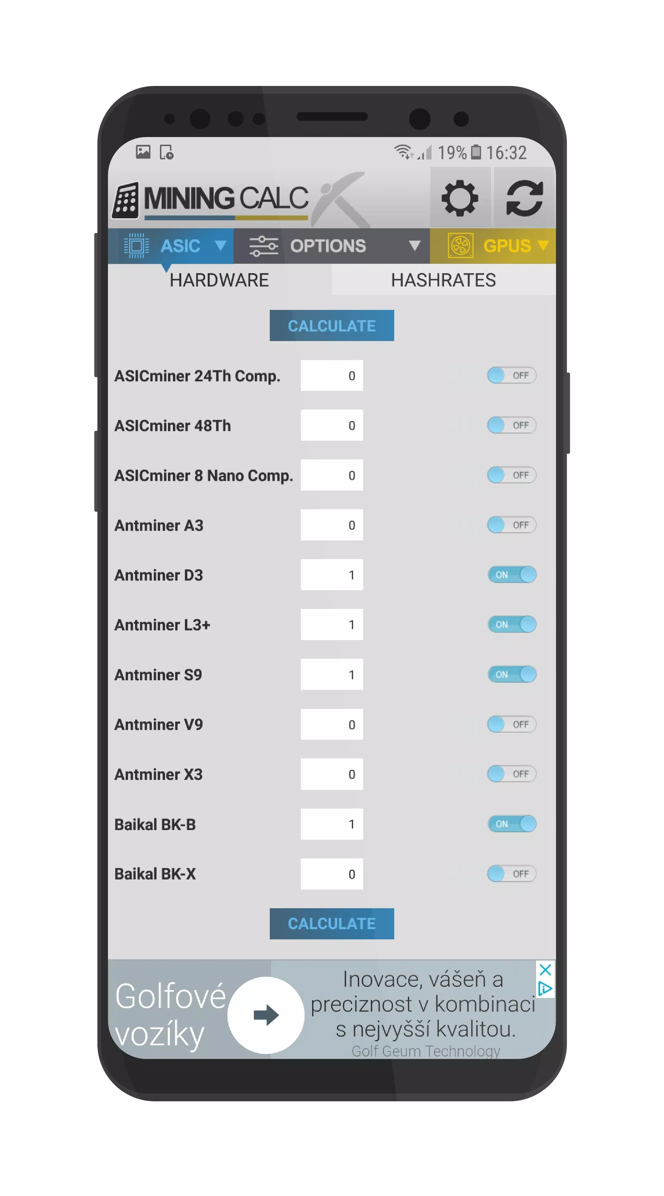 Descarga de APK de Mining calculator - What to mine? GPUs and ASIC para  Android