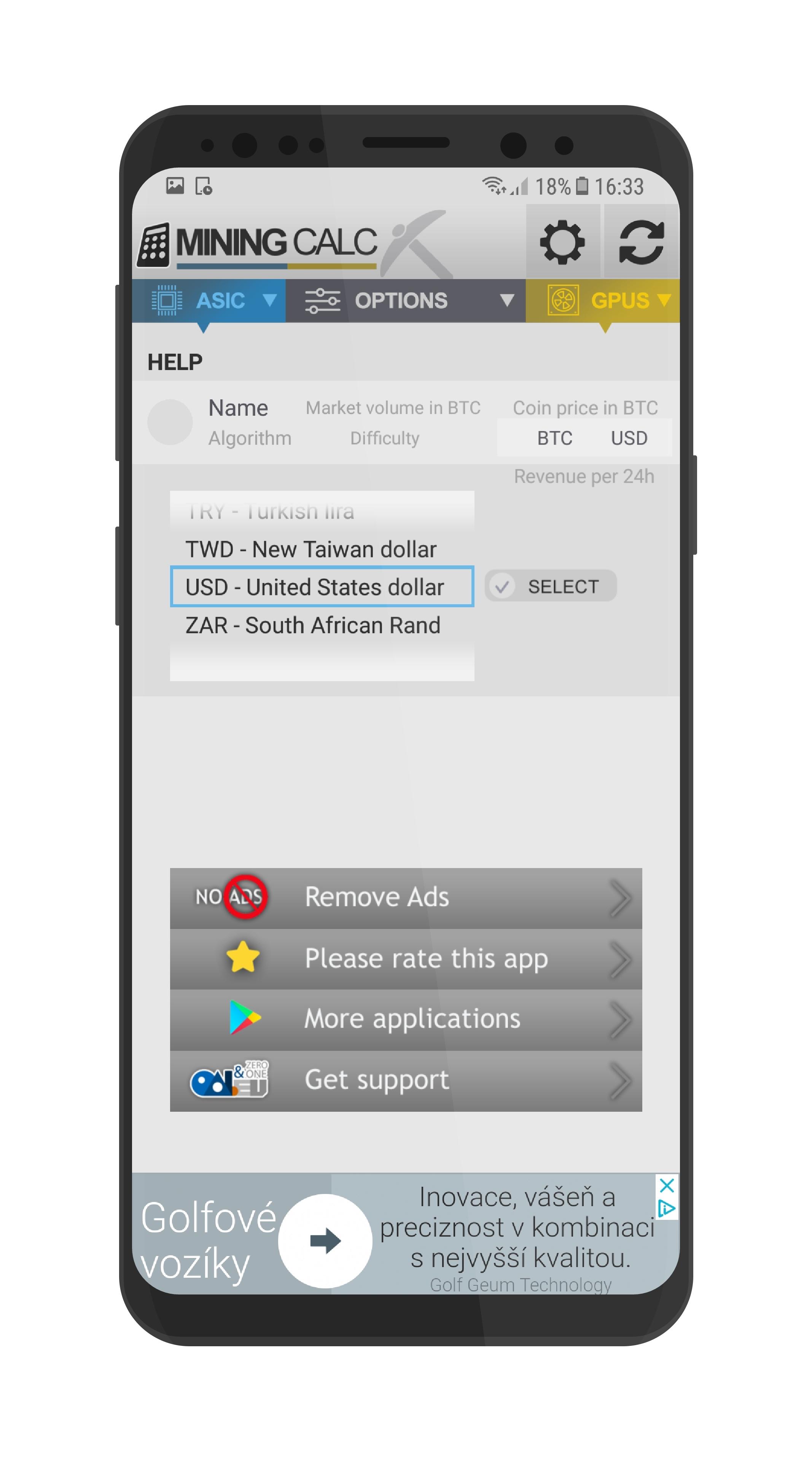 Mining Calculator What To Mine Gpus And Asic For Android Apk Download