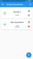 Simple Song Sketch الملصق
