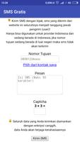 Kirim SMS Gratis Operator Indonesia Affiche