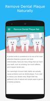 Remove Dental Plaque Naturally poster