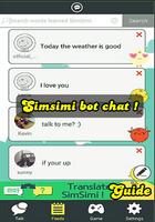 Guide Simsimi Bot Chat poster