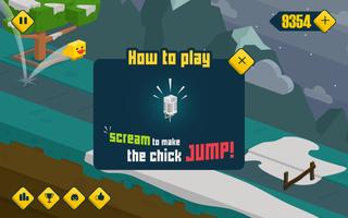 Chicken Go Scream - Voice Jump Ekran Görüntüsü 1