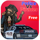 Police Vs Pirates : Car Game icône