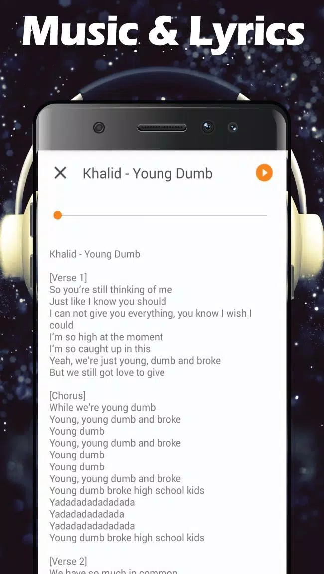 Young Dumb & Broke - Khalid Songs & Lyrics APK pour Android Télécharger