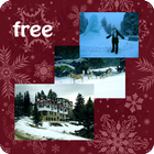Christmas Wallpaper with Photo Collage Zeichen