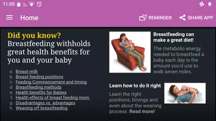 Breastfeeding - breast feeding & breast pumping APK download