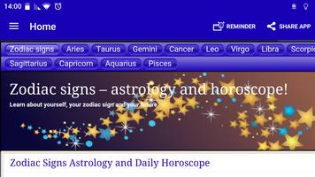 Zodiac Signs & Daily Horoscope Affiche