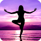 Yoga. Yoga exercise for weight loss. Yoga at Home icon