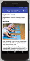 YOGA EXERCISES - POSES FOR ALL BODY PARTS capture d'écran 3
