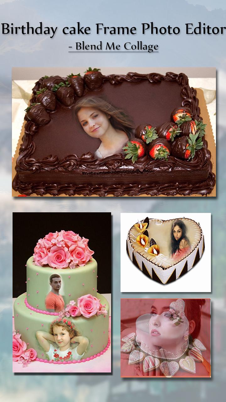 Birthday Cake With Photo Frame Edit Cakes And Cookies Gallery
