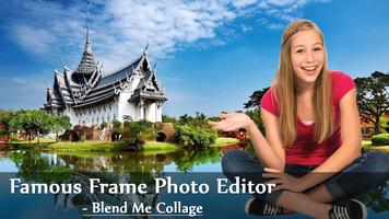 Famous Frame Photo Editor - Blend Me Collage imagem de tela 1