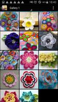 Crochet Flower Pattern Affiche