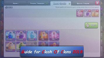 Guide for clash of clans 2018 اسکرین شاٹ 1