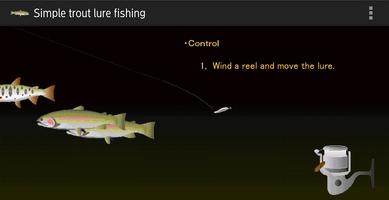 Trout lure fishing پوسٹر
