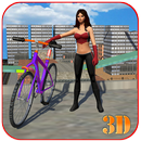 Superwoman Rooftop BMX  Bicycle Stunts APK