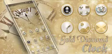 Gold Diamond Clock