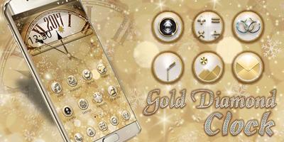 برنامه‌نما Gold Diamond Deluxe Clock 2018 عکس از صفحه