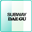 Subway map of Daegu in Korea