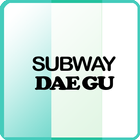 Subway map of Daegu in Korea আইকন