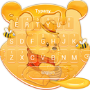 APK Tema della tastiera Honey Bear giallo