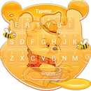 黃熊蜂蜜鍵盤主題 APK