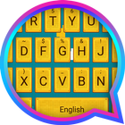 Yellow Box Theme&Emoji Keyboard Zeichen